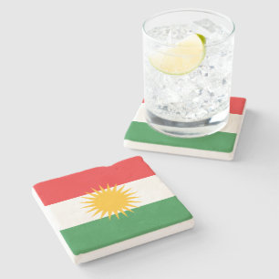 Flagge Kurdistans Steinuntersetzer