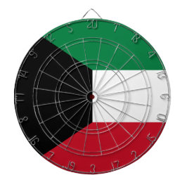 Flagge Kuwaits Dartscheibe