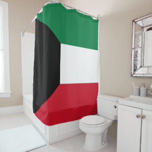 Flagge Kuwaits Duschvorhang