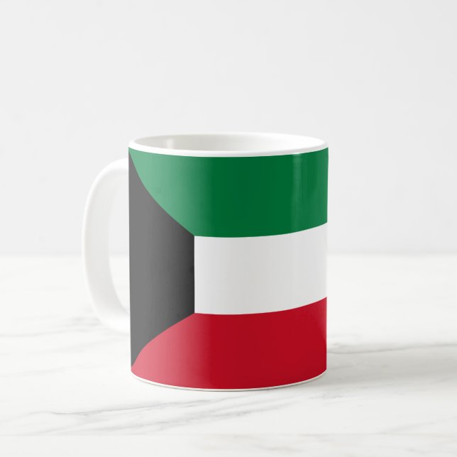 Flagge Kuwaits Kaffeetasse (Vorderseite Links)