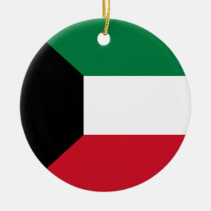 Flagge Kuwaits Keramik Ornament