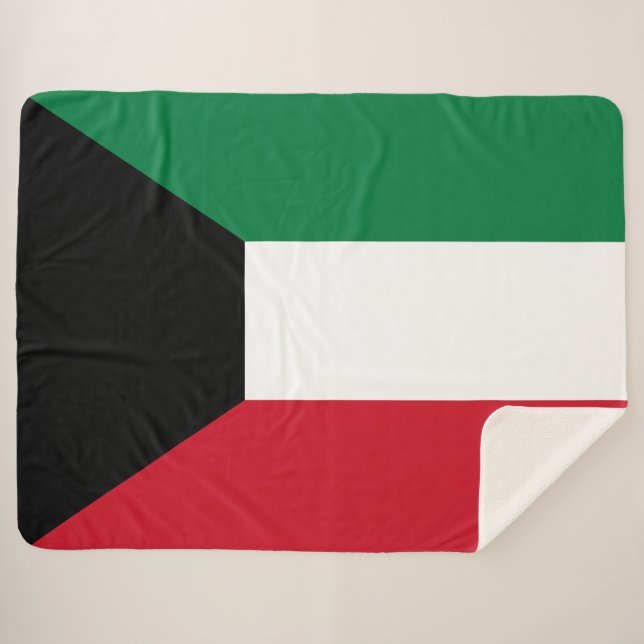 Flagge Kuwaits Sherpadecke (Vorderseite (Horizontal))