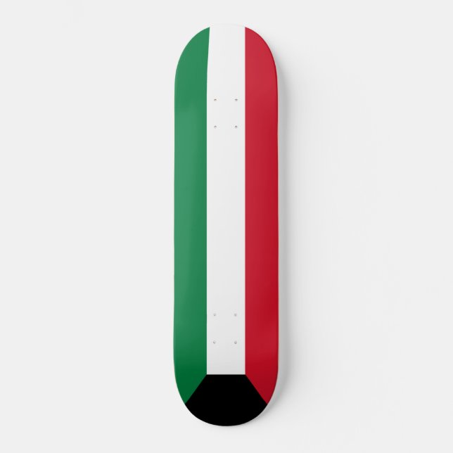 Flagge Kuwaits Skateboard (Vorderseite)