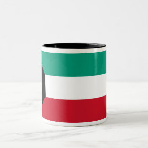 Flagge Kuwaits Zweifarbige Tasse