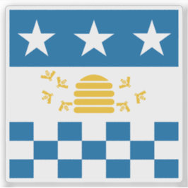 Flagge La Chaux-de-Fonds, Schweiz Aufkleber