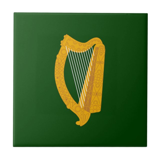 Flagge Leinsters (Irland) Fliese (Vorderseite)
