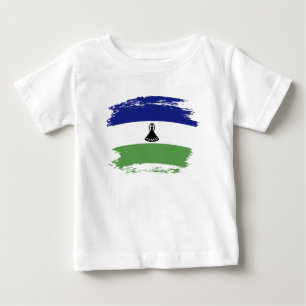 Flagge Lesothos Baby T-shirt