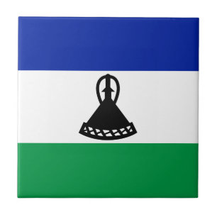Flagge Lesothos Fliese