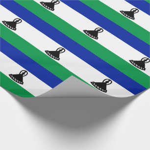 Flagge Lesothos Geschenkpapier