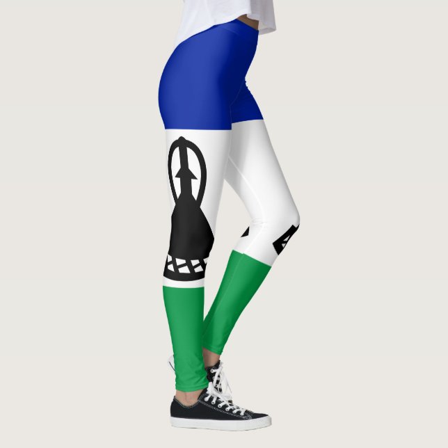 Flagge Lesothos Leggings (Rechts)