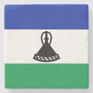 Flagge Lesothos Steinuntersetzer