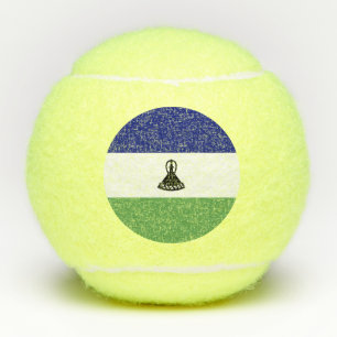 Flagge Lesothos Tennisbälle
