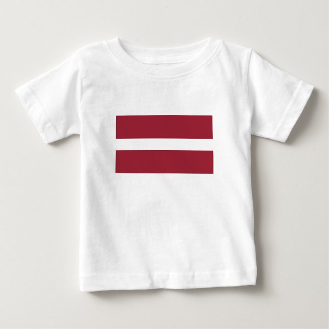 Flagge Lettlands Baby T-shirt (Vorderseite)