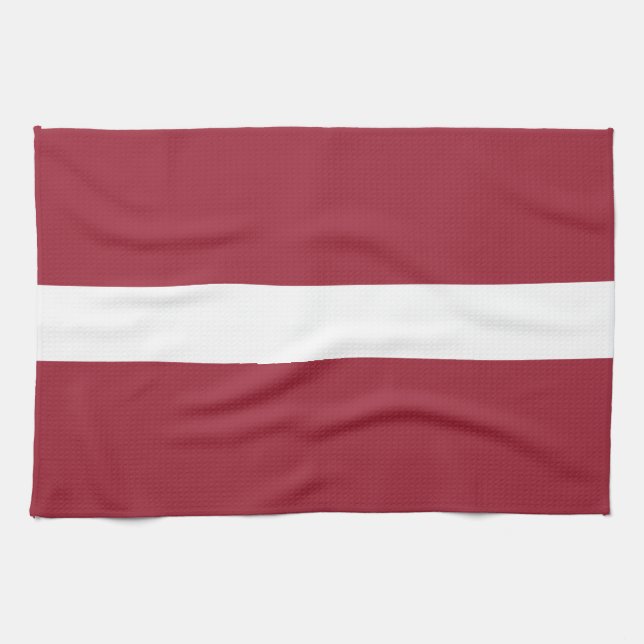 Flagge Lettlands Geschirrtuch (Horizontal)
