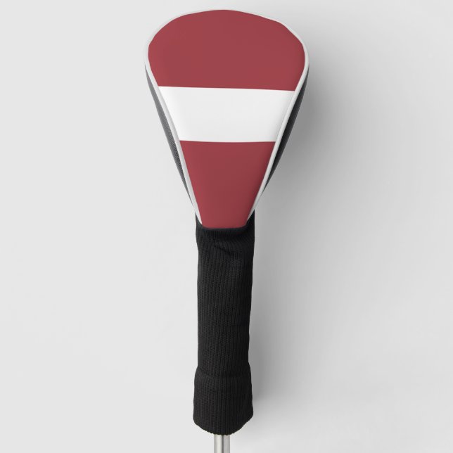 Flagge Lettlands Golf Headcover (Vorderseite)