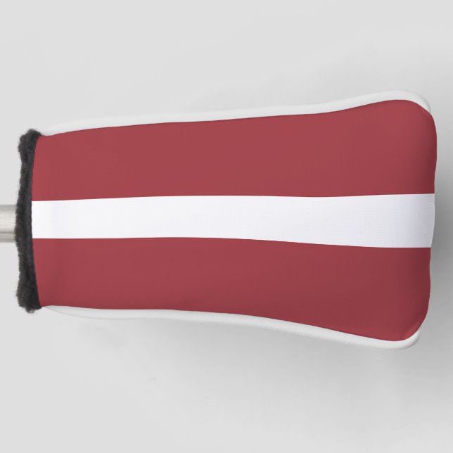 Flagge Lettlands Golf Headcover (Vorderseite)