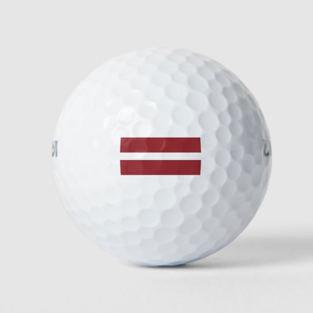 Flagge Lettlands Golfball (Vorderseite)