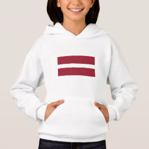Flagge Lettlands Hoodie