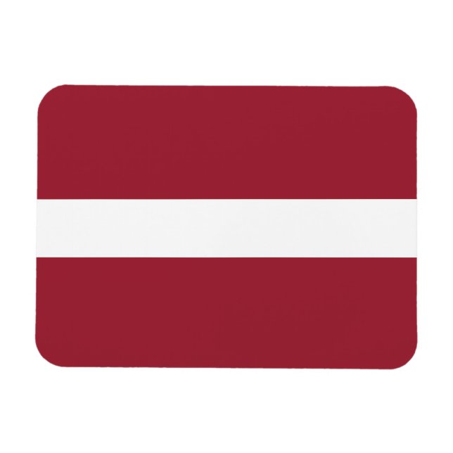 Flagge Lettlands Magnet (Horizontal)