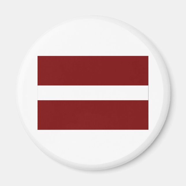Flagge Lettlands Magnet (Vorne)