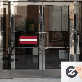 Flagge Lettlands maßgeschneidert Fensteraufkleber