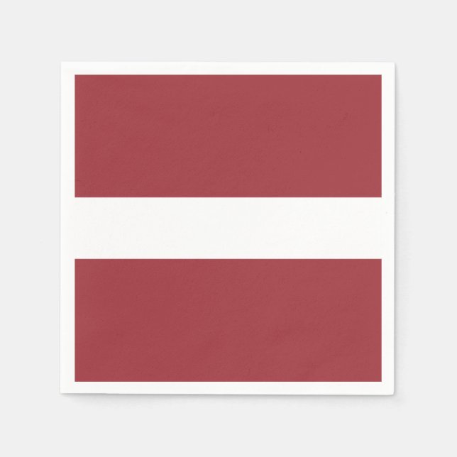 Flagge Lettlands Papier Napkins Serviette (Vorderseite)