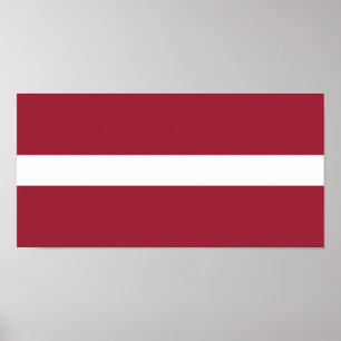 Flagge Lettlands Poster
