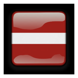 Flagge Lettlands Poster