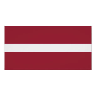 Flagge Lettlands Poster