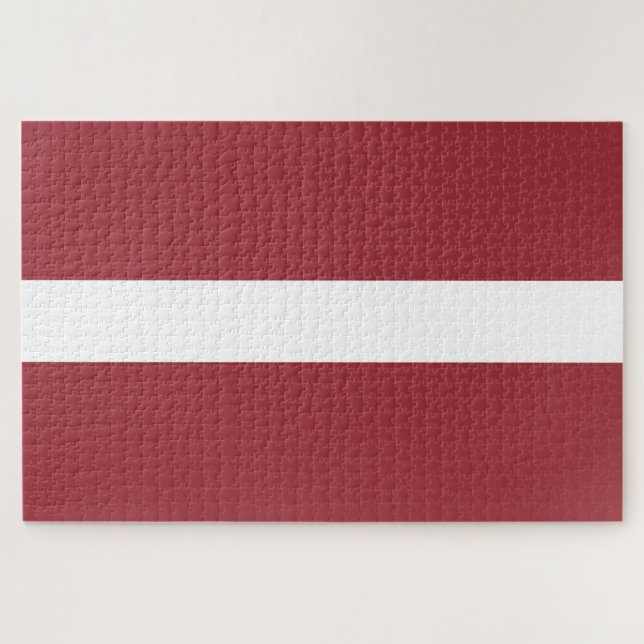Flagge Lettlands Puzzle (Horizontal)
