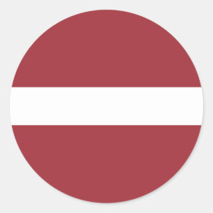 Flagge Lettlands Runder Aufkleber