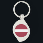 Flagge Lettlands Schlüsselanhänger<br><div class="desc">Patriotische Flagge Lettlands.</div>