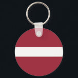Flagge Lettlands Schlüsselanhänger<br><div class="desc">Patriotische Flagge Lettlands.</div>