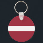 Flagge Lettlands Schlüsselanhänger<br><div class="desc">Patriotische Flagge Lettlands.</div>