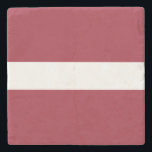 Flagge Lettlands Steinuntersetzer<br><div class="desc">Patriotische Flagge Lettlands.</div>