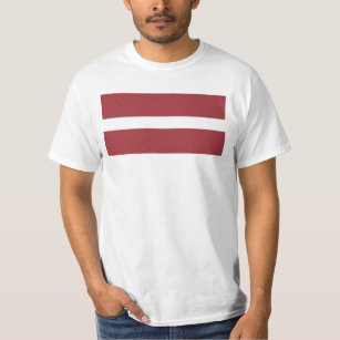 Flagge Lettlands T-Shirt