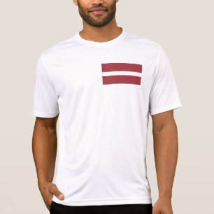 Flagge Lettlands T-Shirt