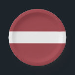 Flagge Lettlands: Teller von Papier<br><div class="desc">Flagge Lettlands: Teller von Papier</div>