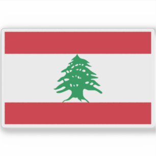 Flagge Libanons Aufkleber