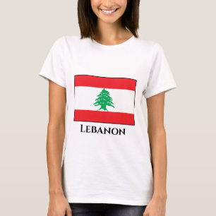 Flagge Libanons (Libanon) T-Shirt