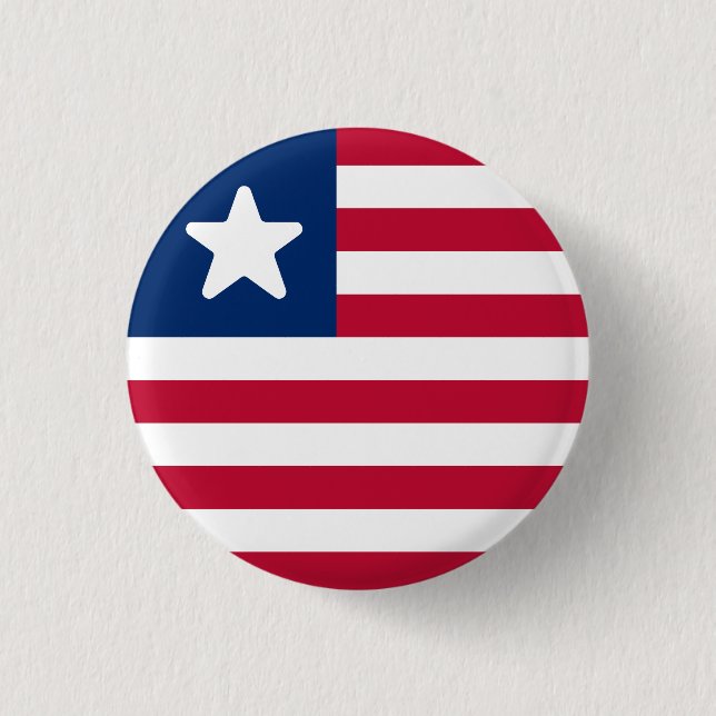Flagge Liberias Button (Vorderseite)
