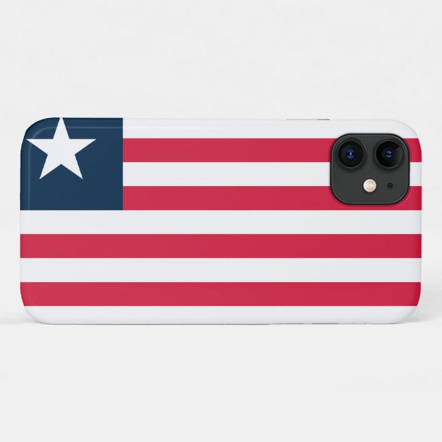 Flagge Liberias Case-Mate iPhone Hülle (Rückseite (Horizontal))