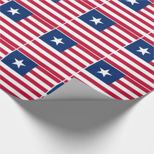 Flagge Liberias Geschenkpapier