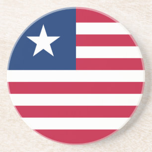 Flagge Liberias Getränkeuntersetzer