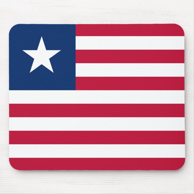 Flagge Liberias Mousepad (Vorne)