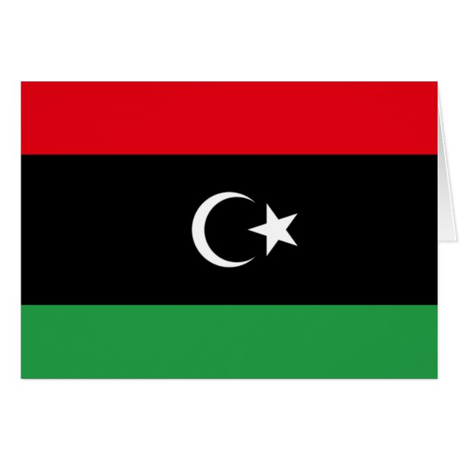 Flagge Libyens (Vorderseite (Horizontal))