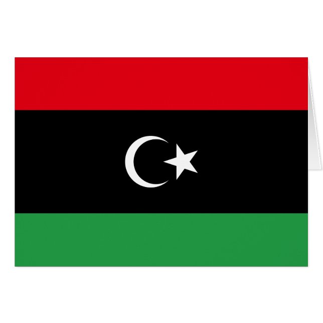 Flagge Libyens (Vorderseite (Horizontal))