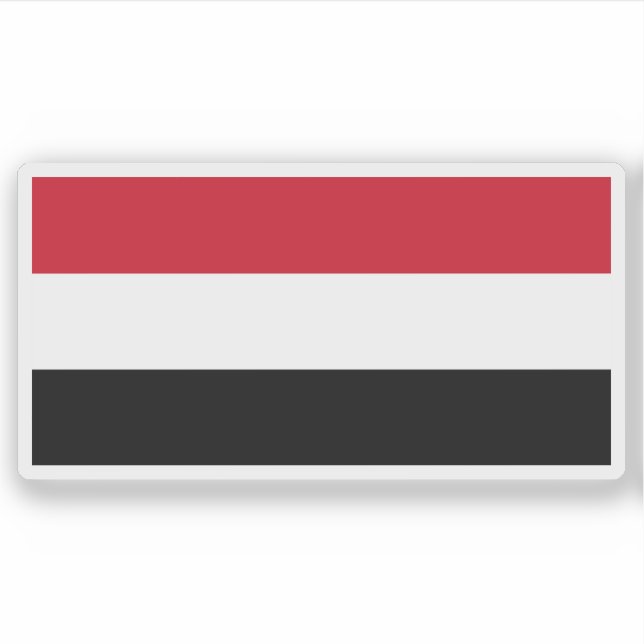 Flagge Libyens (1969-1972) Aufkleber (Vorderseite)