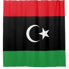 Flagge Libyens Duschvorhang