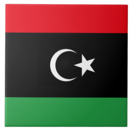 Flagge Libyens Fliese